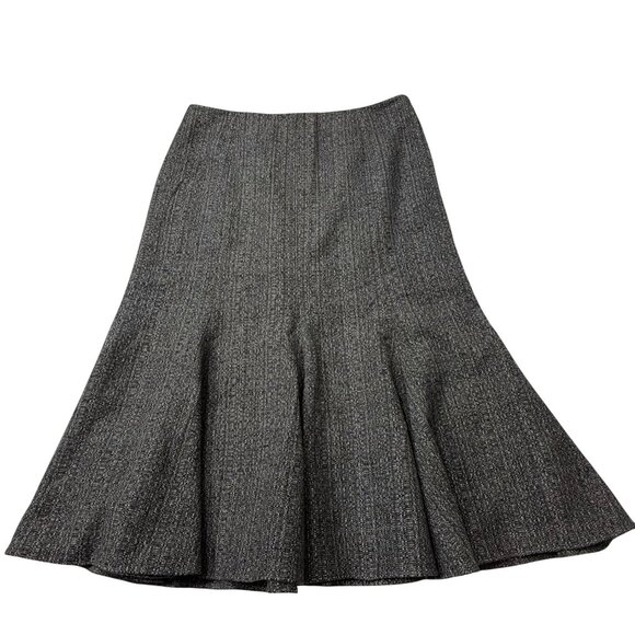 Banana Republic Flared Midi Skirt NEW Wool Tweed Medium 8/10 - Picture 9 of 9